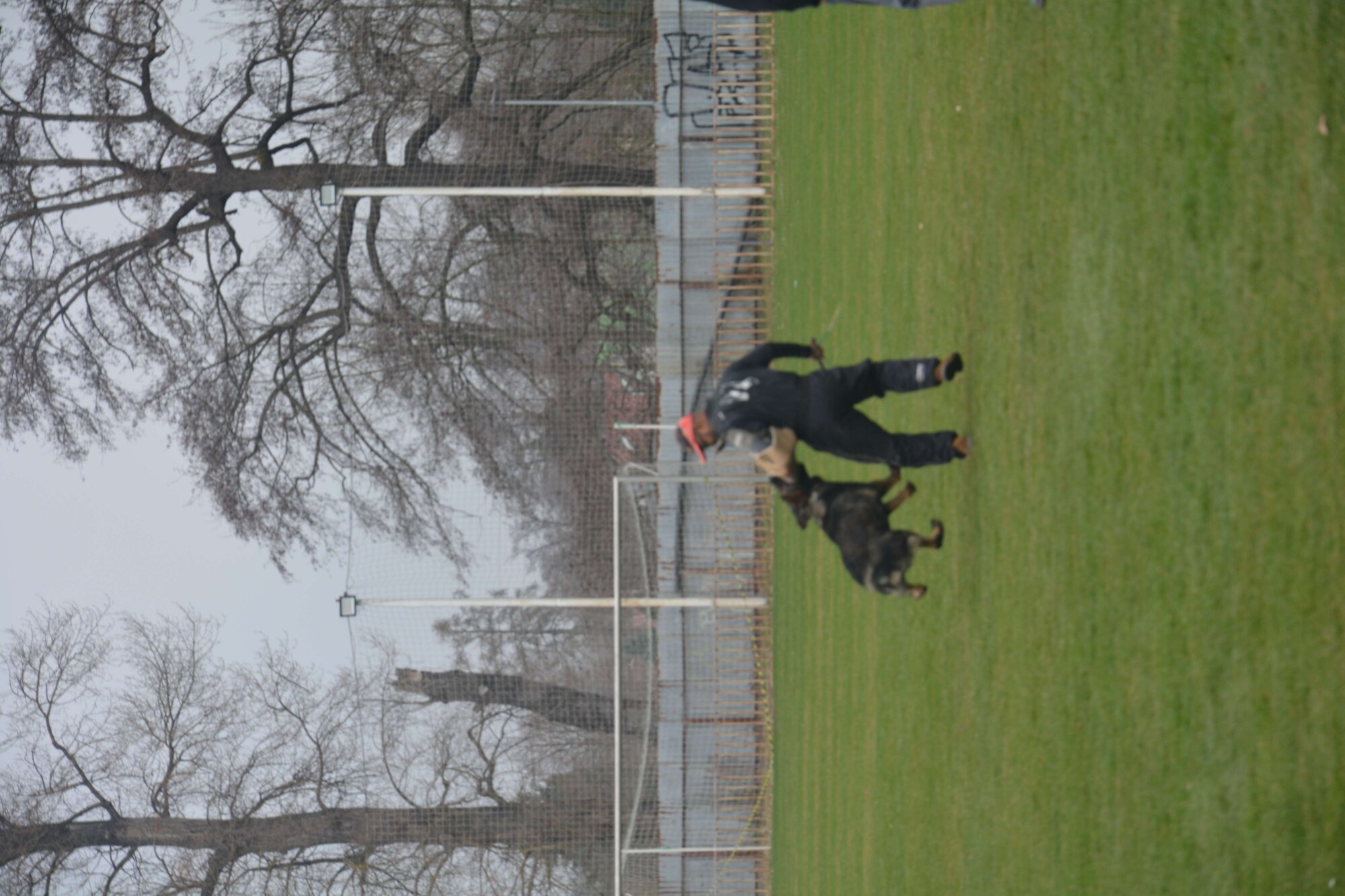 Pursue fleeing assailant