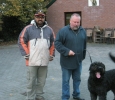 With the trainer and breeder